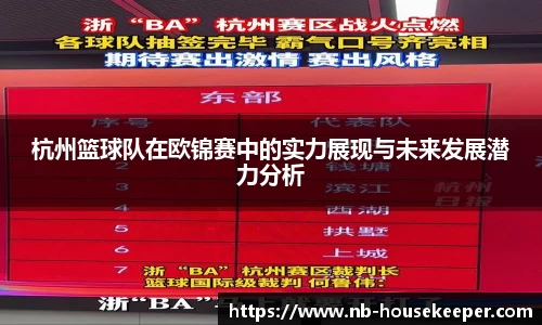 杭州篮球队在欧锦赛中的实力展现与未来发展潜力分析
